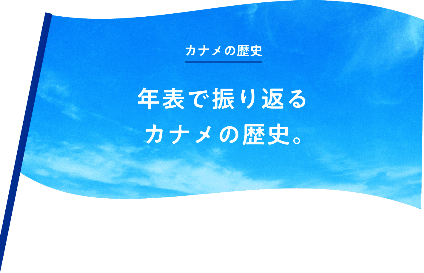  年表で振り返るカナメの歴史。